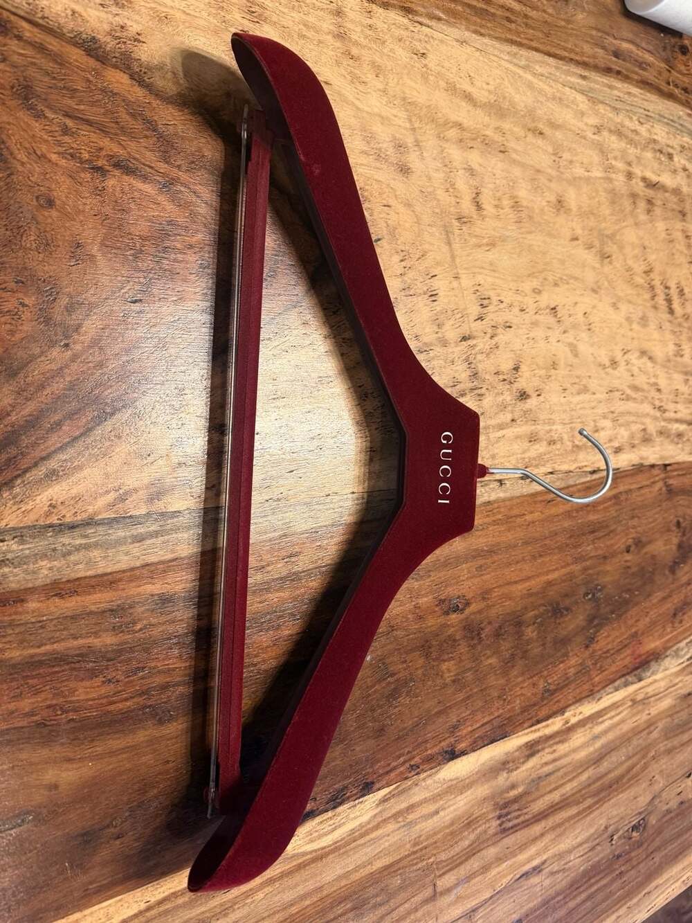 Gucci Red Velvet Coat Suit Hanger 18 Inch Wide Shoulder